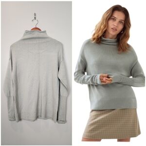 EUC Wilfred Cyprie Light Sage Green Turtleneck Sweater 100% Merino Wool